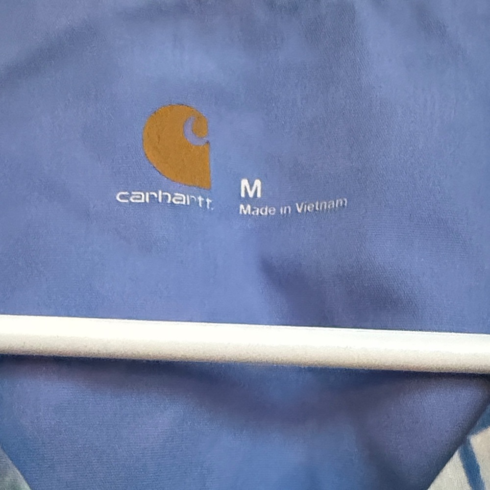 Carhartt Blue Floral Scrub Top - Picture 2 of 3